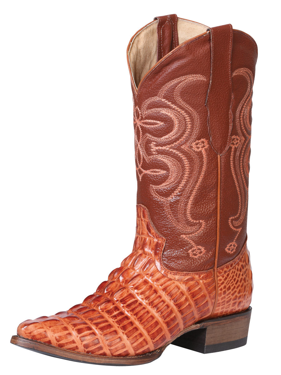 Cowboy boot El Senor de los Cielos - Caiman - Cognac 40841