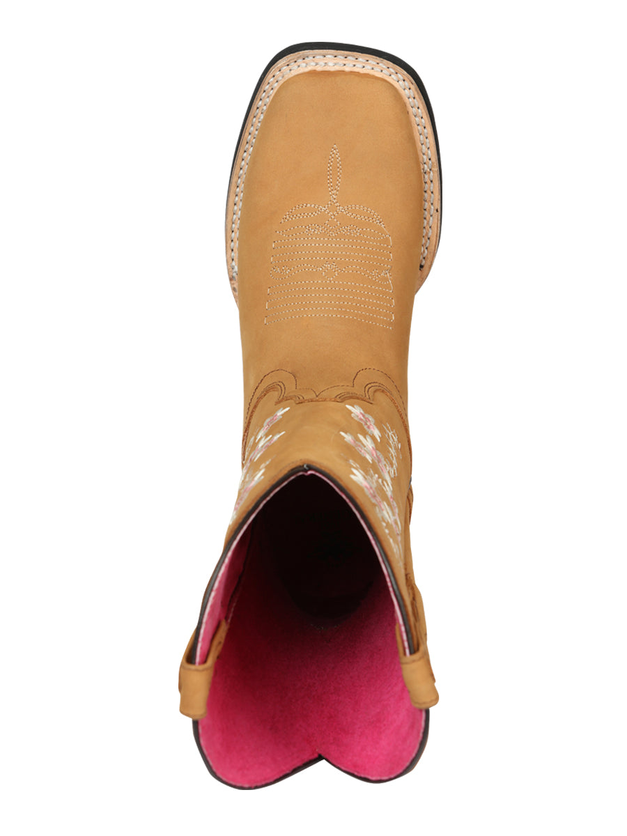 Cowboy Boot - El Geneal Rodeo - Woman Nobuck - Peach 44644