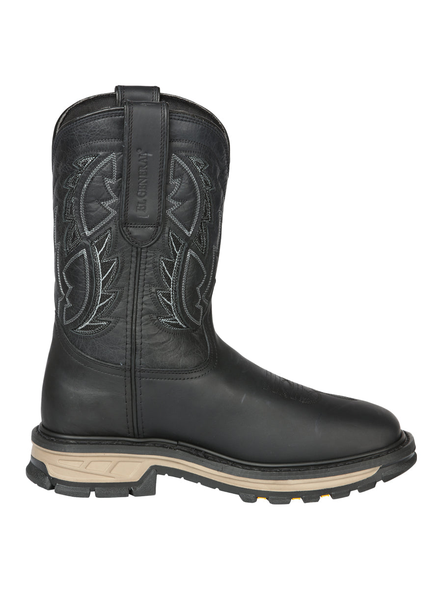 El General Rodeo Work Boot - Crazy Black 44694