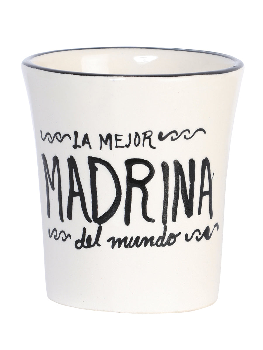 Taza de Café Decorativa Artesanal Madrina Talavera Beige 601886