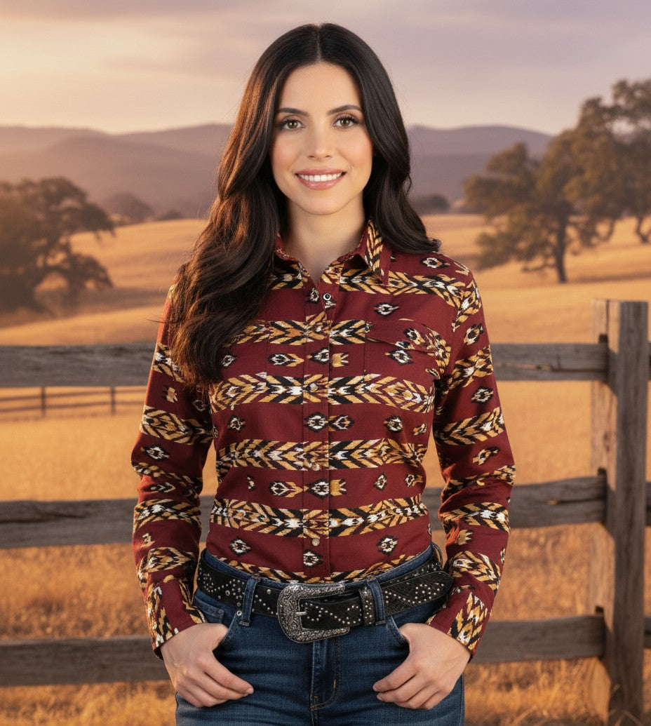 Women's Snap Button Shirt