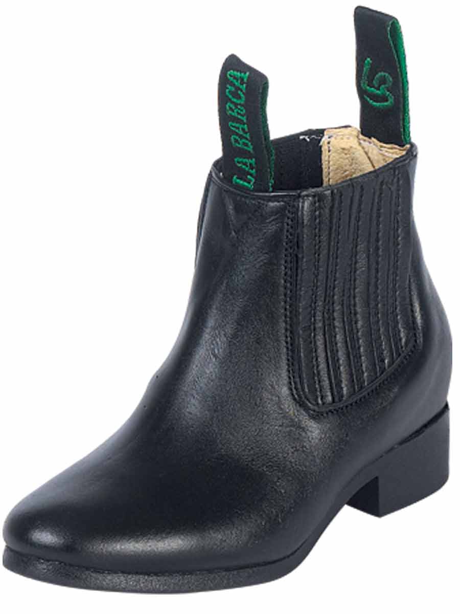 Rodeo -  Traditional Charro Boot -  Leather  Black 215