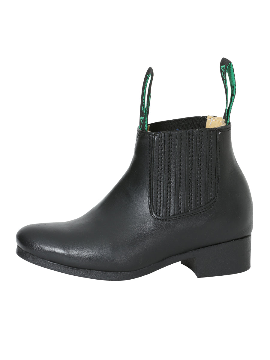 Rodeo -  Traditional Charro Boot -  Leather  Black 215