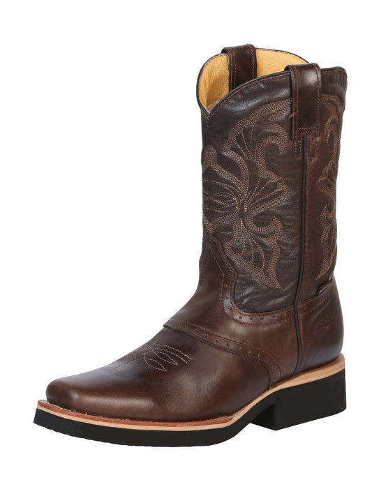 Establo Men’s Rodeo Work Boot - Rustic Leather in Brown Dallas

 33557