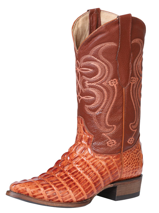 Cowboy boot  El Senor de los Cielos - Caiman  - Cognac 40841