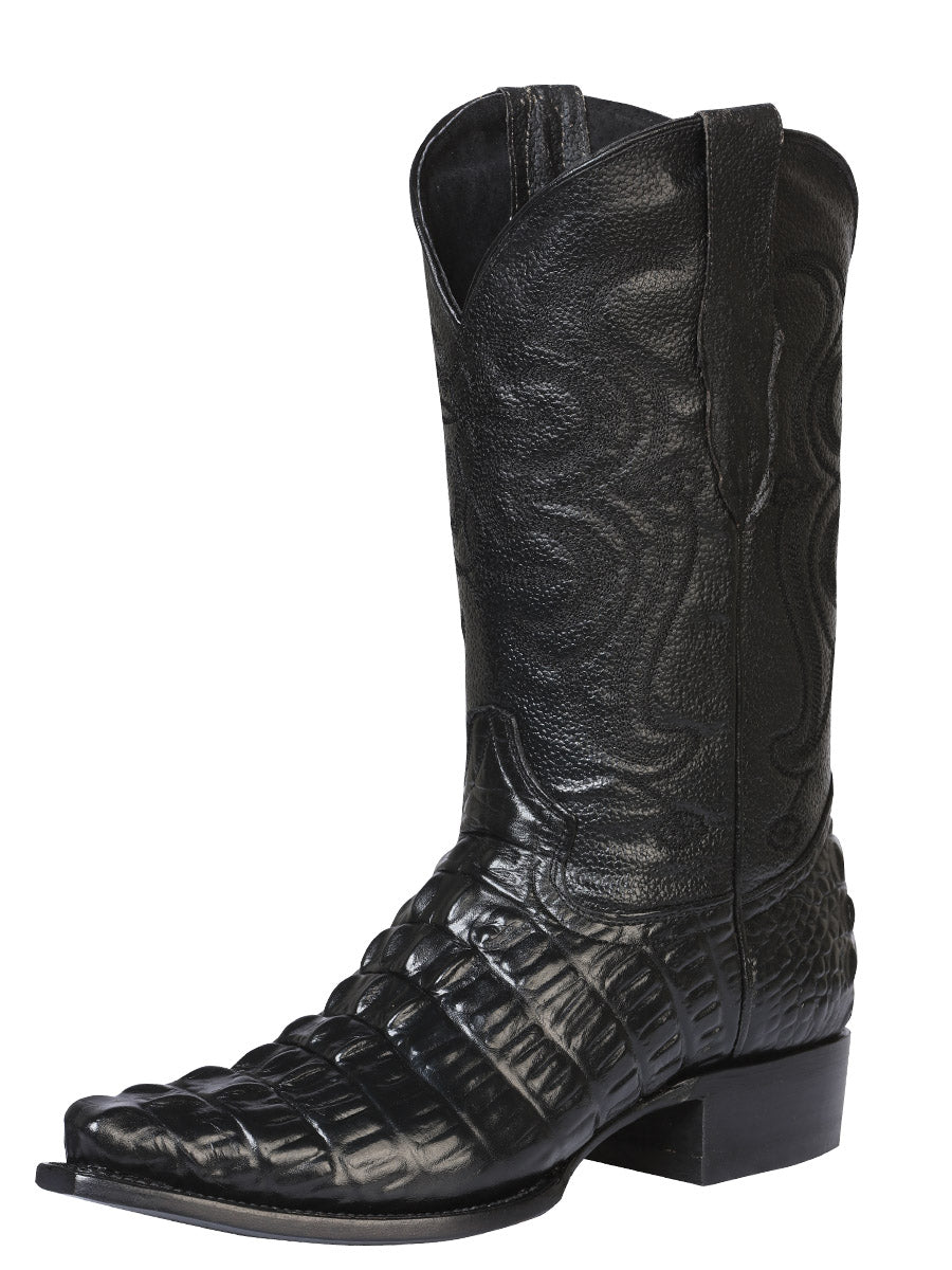 Cowboy boot  El Senor de los Cielos - Caiman  - Black 40854