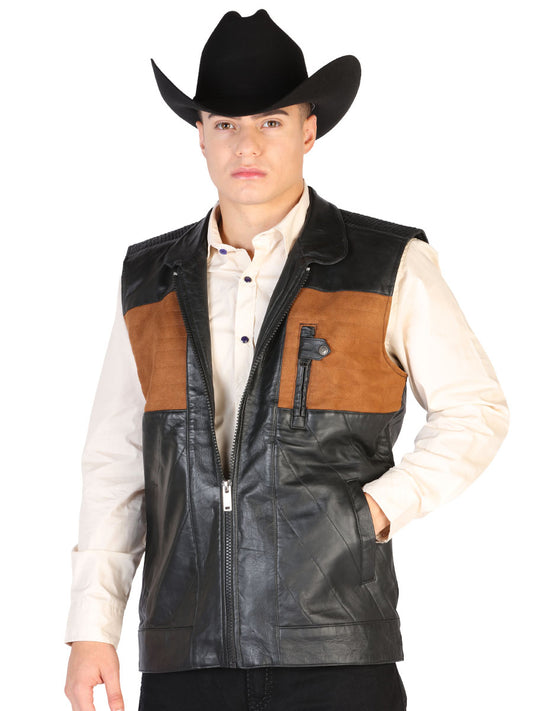 Vest El General Leather Black 43311