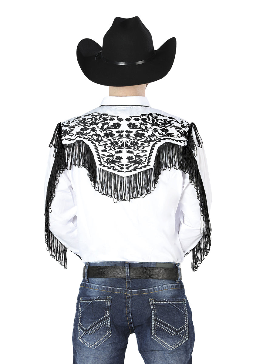 El Señor de los Cielos Embroidery Shirt White/Black 44223