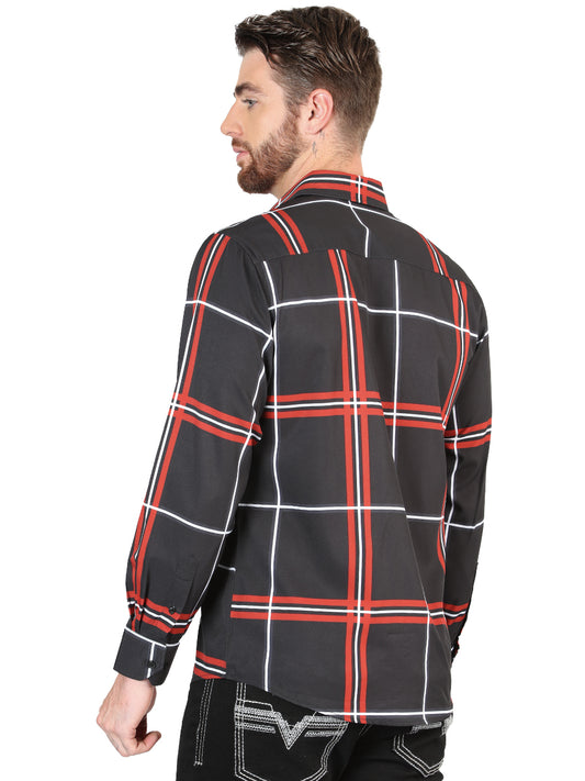 El General Black Casual Long-Sleeve Shirt 44605