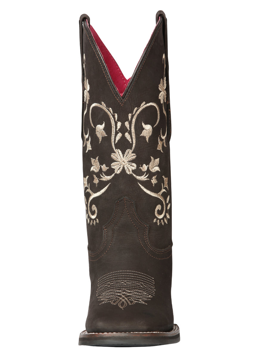 Cowboy Boot  - El Geneal Rodeo - Woman  - Nobuck Brown 44642