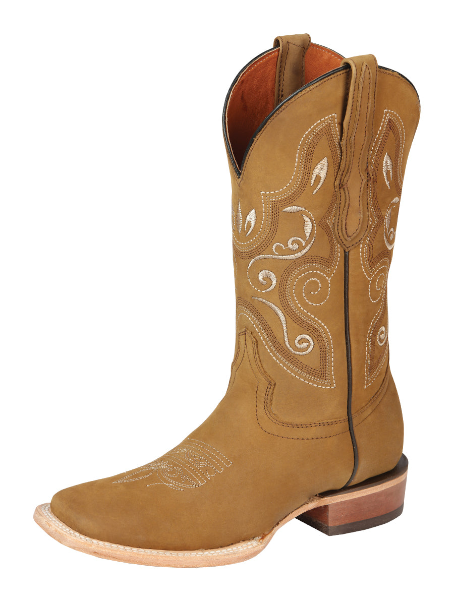 El General Women’s Rodeo Boots Oil Nubuck Leather - Honey

 44848