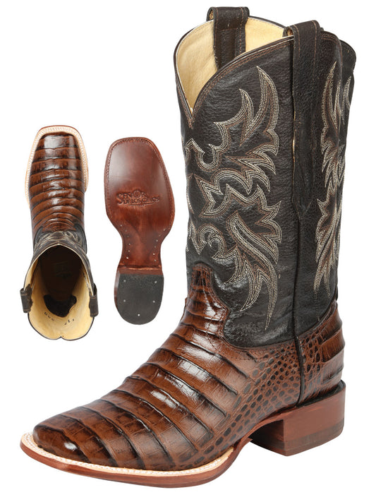 Bota Rodeo Hombre El Señor de los Cielos - Piel Vientre Caimán Imitación - Marrón

 44937