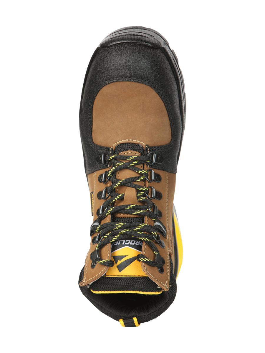 Procliff Men’s Work Shoes with Laces and Toe Cap - Nobuck Maple 45286