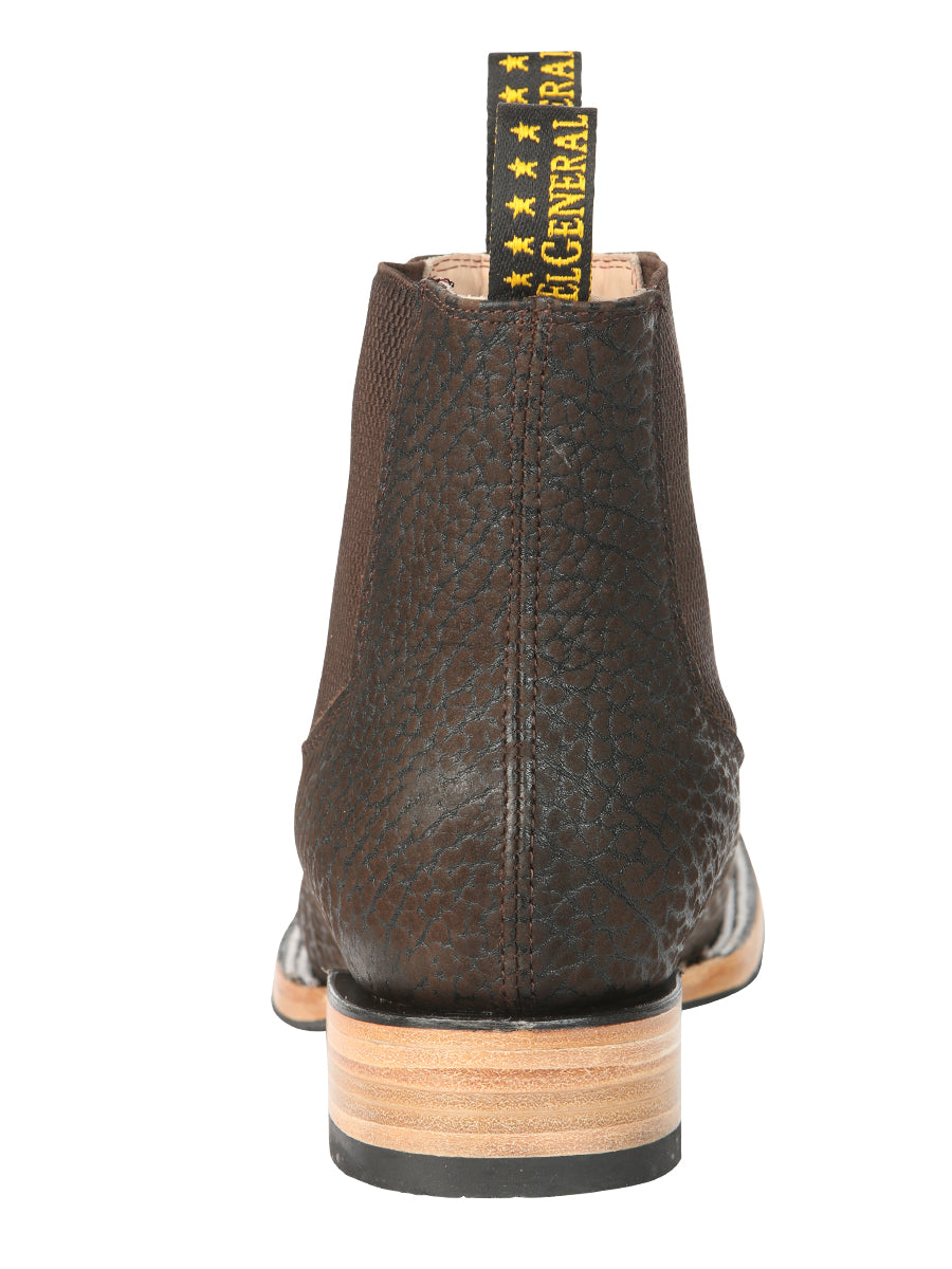 El General Men’s Ankle Boots - Bull Neck Leather Moka 45341