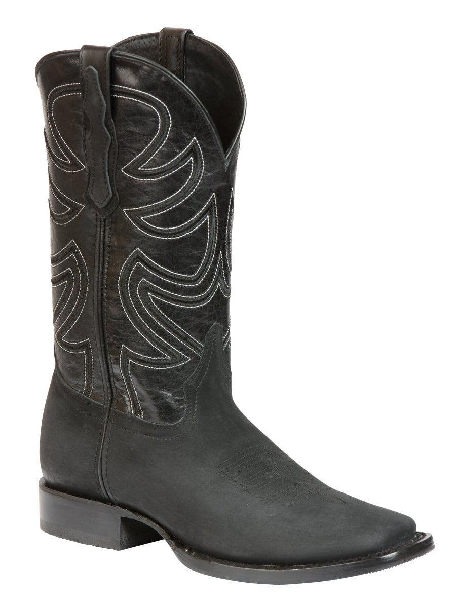 El General Men’s Rodeo Boot Nobuck Leather

 - Black 45567