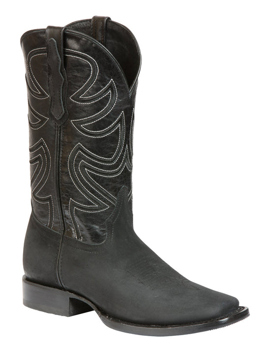 El General Men’s Rodeo Boot Nobuck Leather

 - Black 45567
