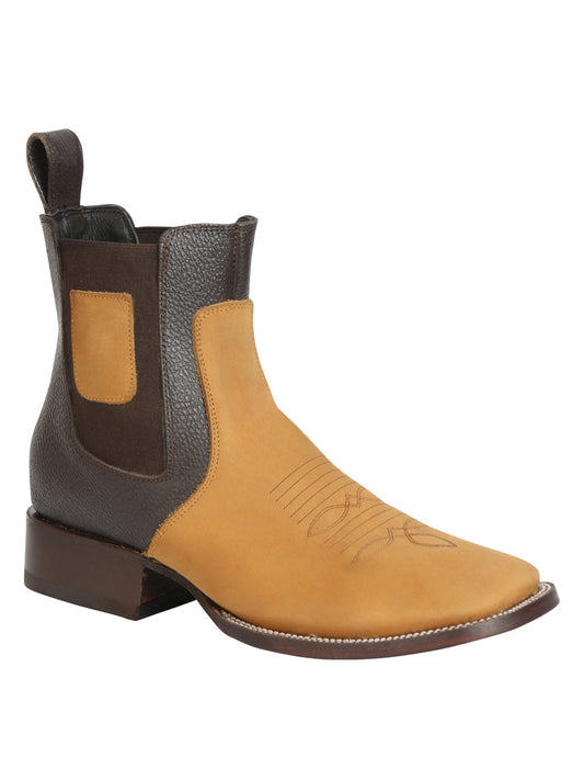 El General Men’s Nobuck Ankle Boots - Honey 45582