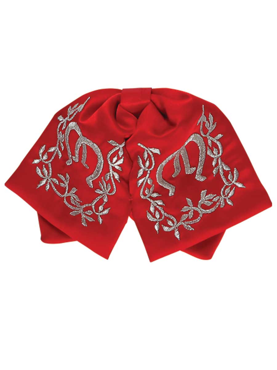 Kids 
Mexican Charro Bow Tie 100% Polyester Red/Silver 600146