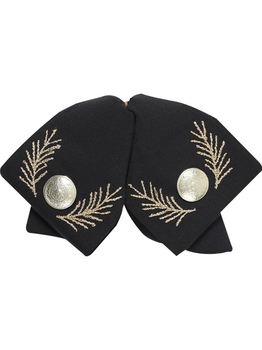 Adult 
Mexican Charro Bow Tie 100% Polyester Black/Gold 601107