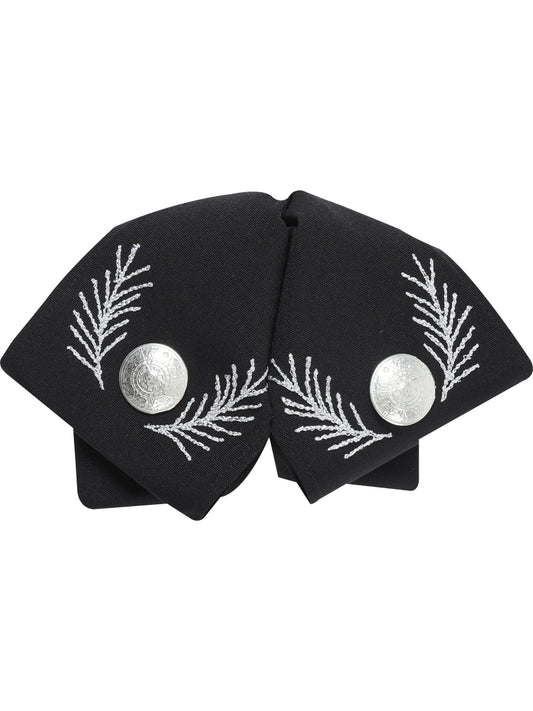 Adult 
Mexican Charro Bow Tie 100% Polyester Black/Silver 601110