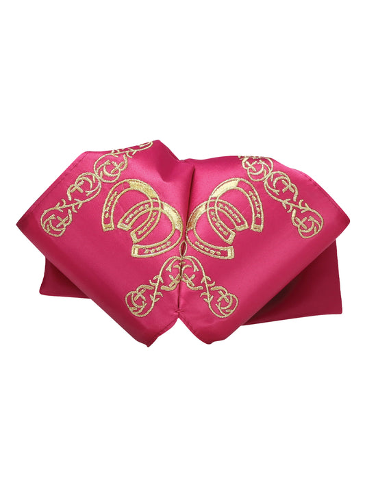 Adult 
Mexican Charro Bow Tie 100% Polyester Fuchsia/Gold 601597