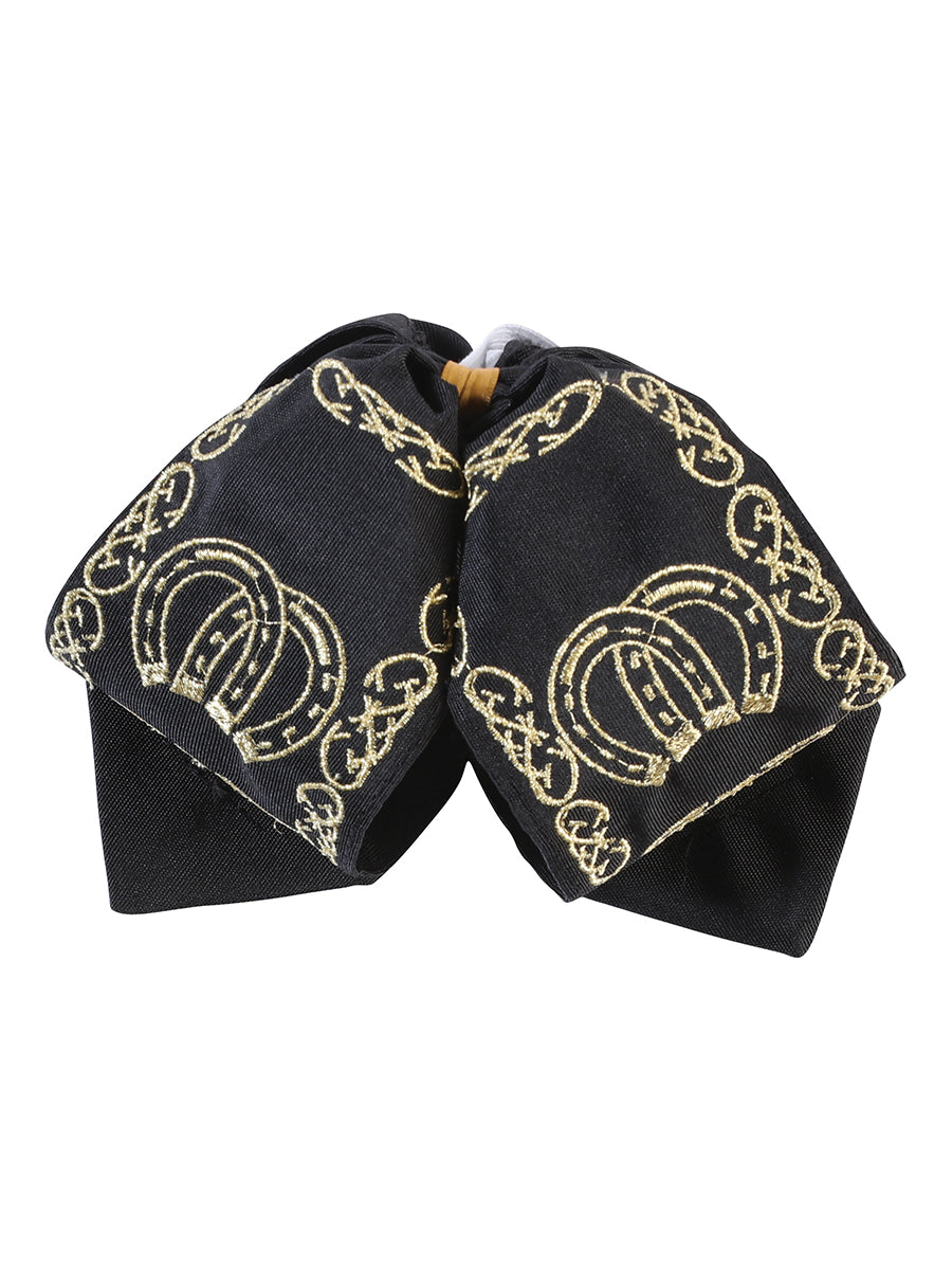 Kids 
Mexican Charro Bow Tie 100% Polyester Black/Gold 601763