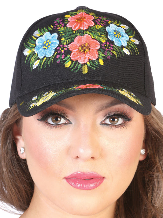 Artisanal Hand Painted Cap 60% Polyester, 40% Nailon Black 602672