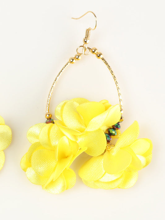 Mexican Artisanal Earrings Yellow 603245
