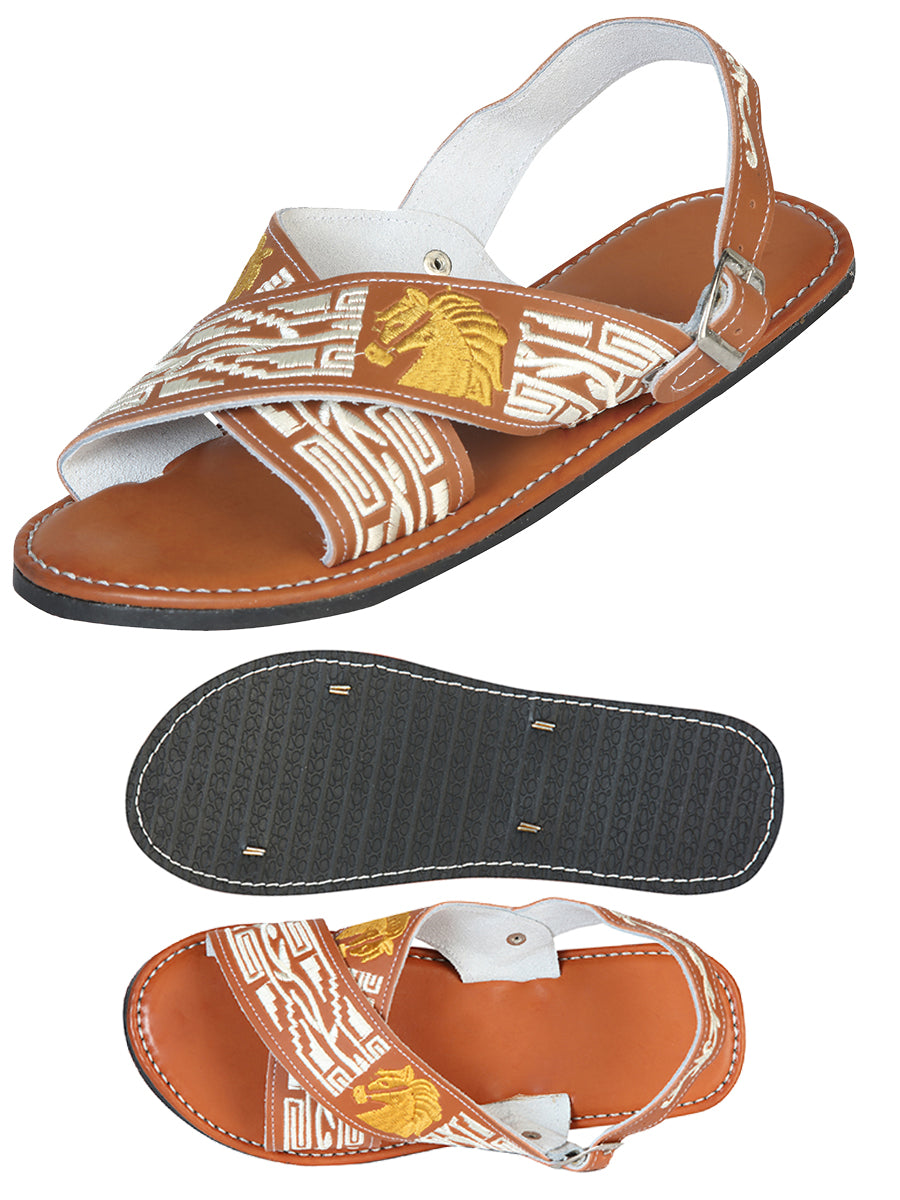 Mexican Artisanal Sandals 50% Leather, 50% Synthetic Natural 603793