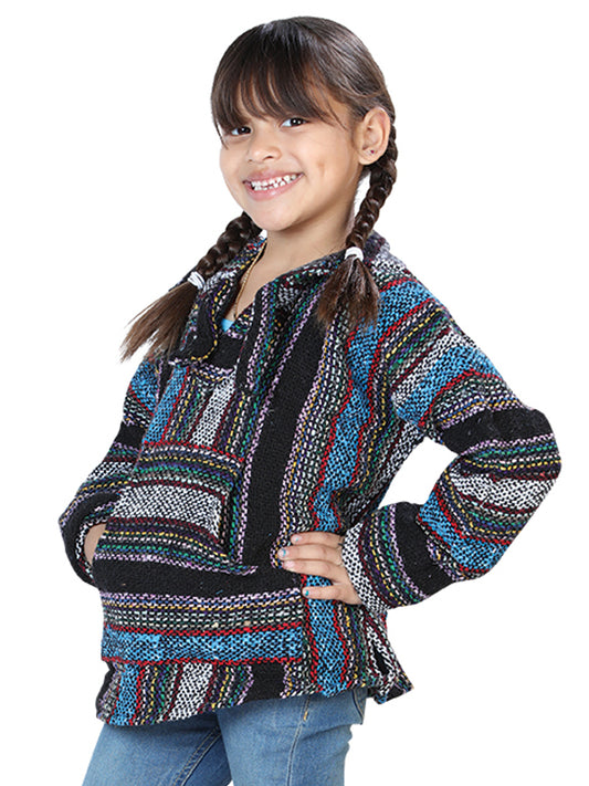 Sweatshirt Artisanal Jerga 100% Acrylan Blue/Multicolor 603857